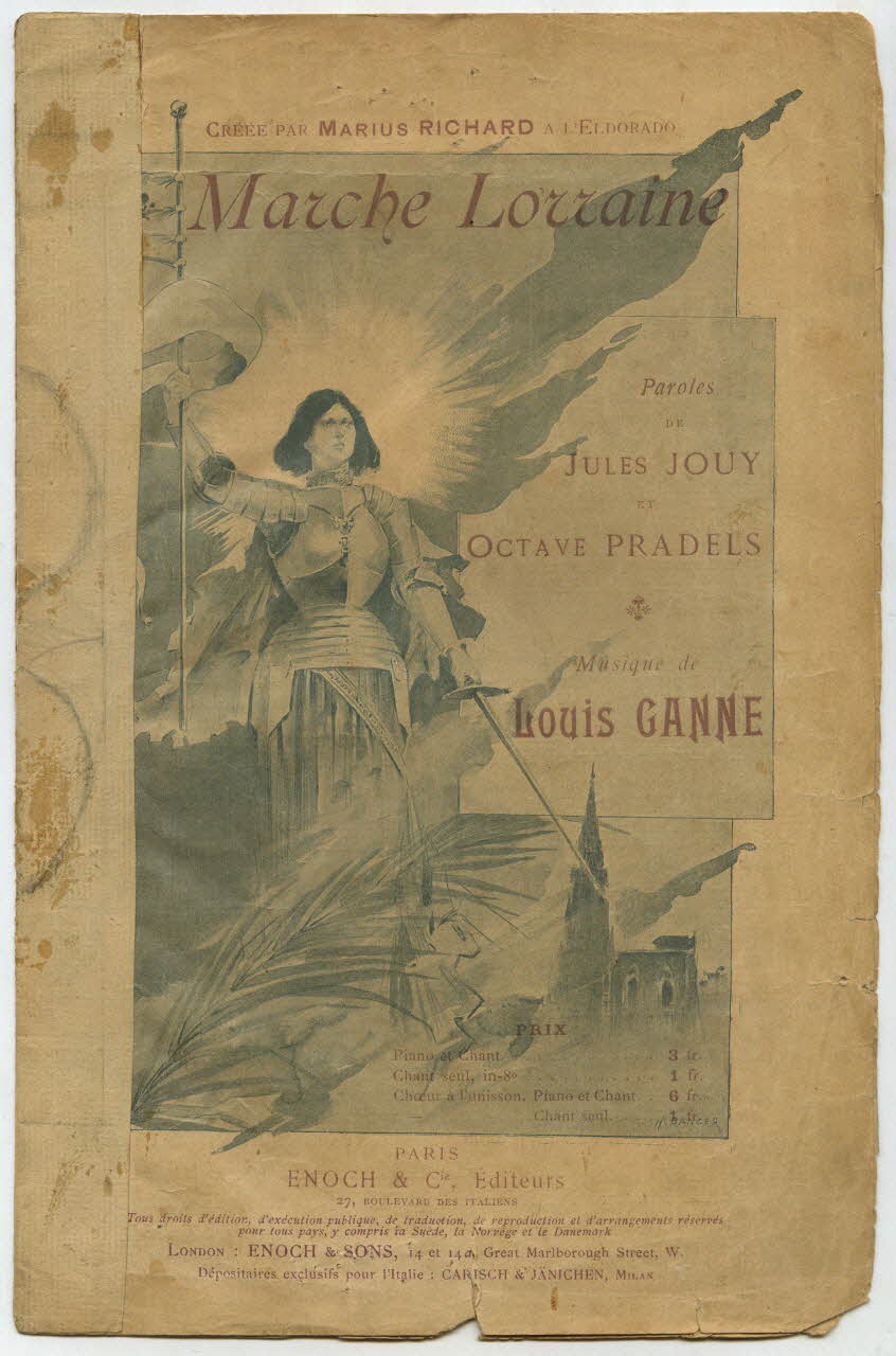 Octave Pradels ; Jules Jouy ; Louis Ganne ; Marius Richard ; Enoch & Cie ; Cavel Et Cie chanson petit format Île-de-France, France 1919 1965.172.94 Photo
