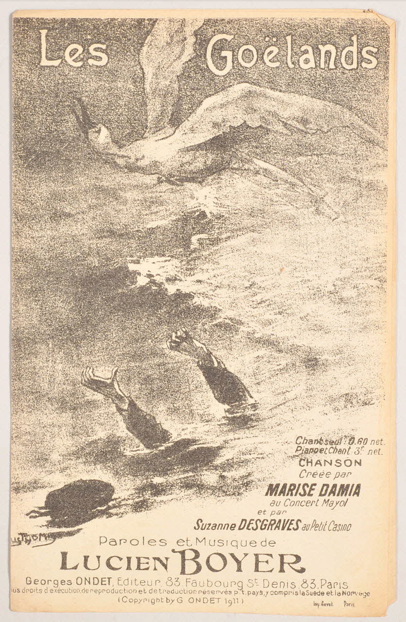 Lucien Boyer ; Damia ; Suzanne Desgraves ; Georges Ondet chanson petit format Île-de-France, France 1911 1965.175.35 Photo