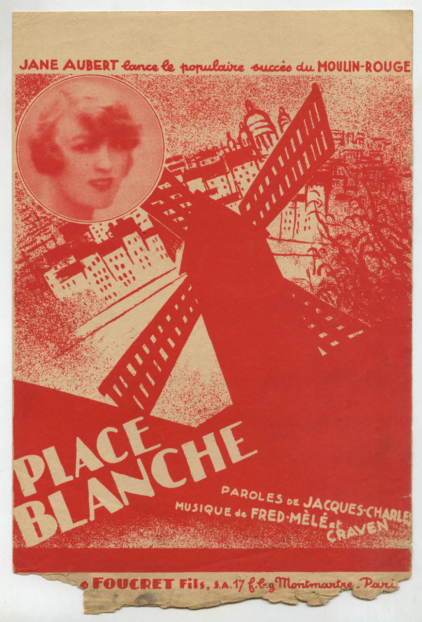 Craven ; Fred Mêlé ; Jacques Charles ; Jane Aubert ; Editions Foucret Fils; chanson petit format Île-de-France, France 1927 1965.175.4 Photo