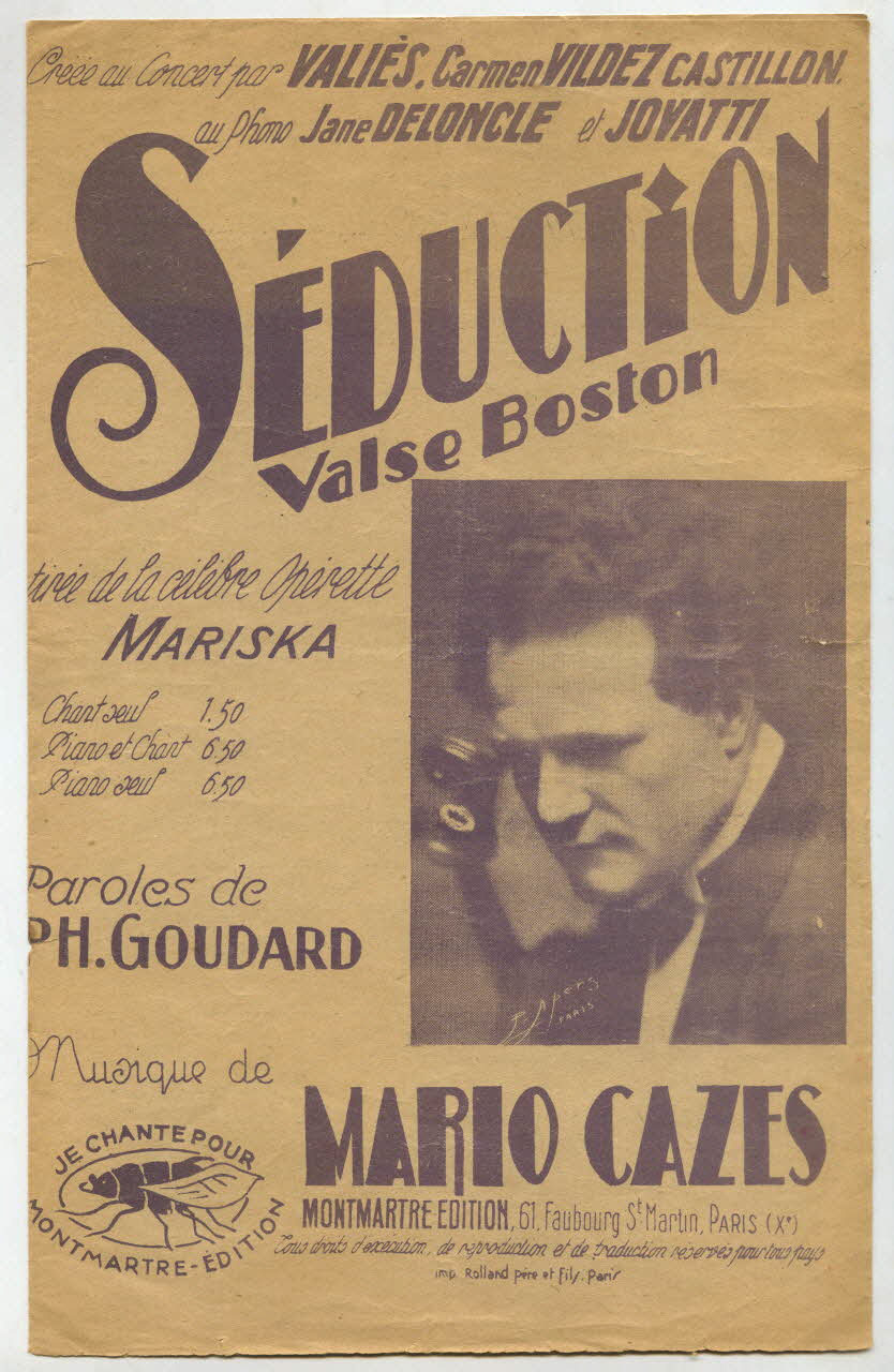 partition de musique petit format 1965.187.1 Photo