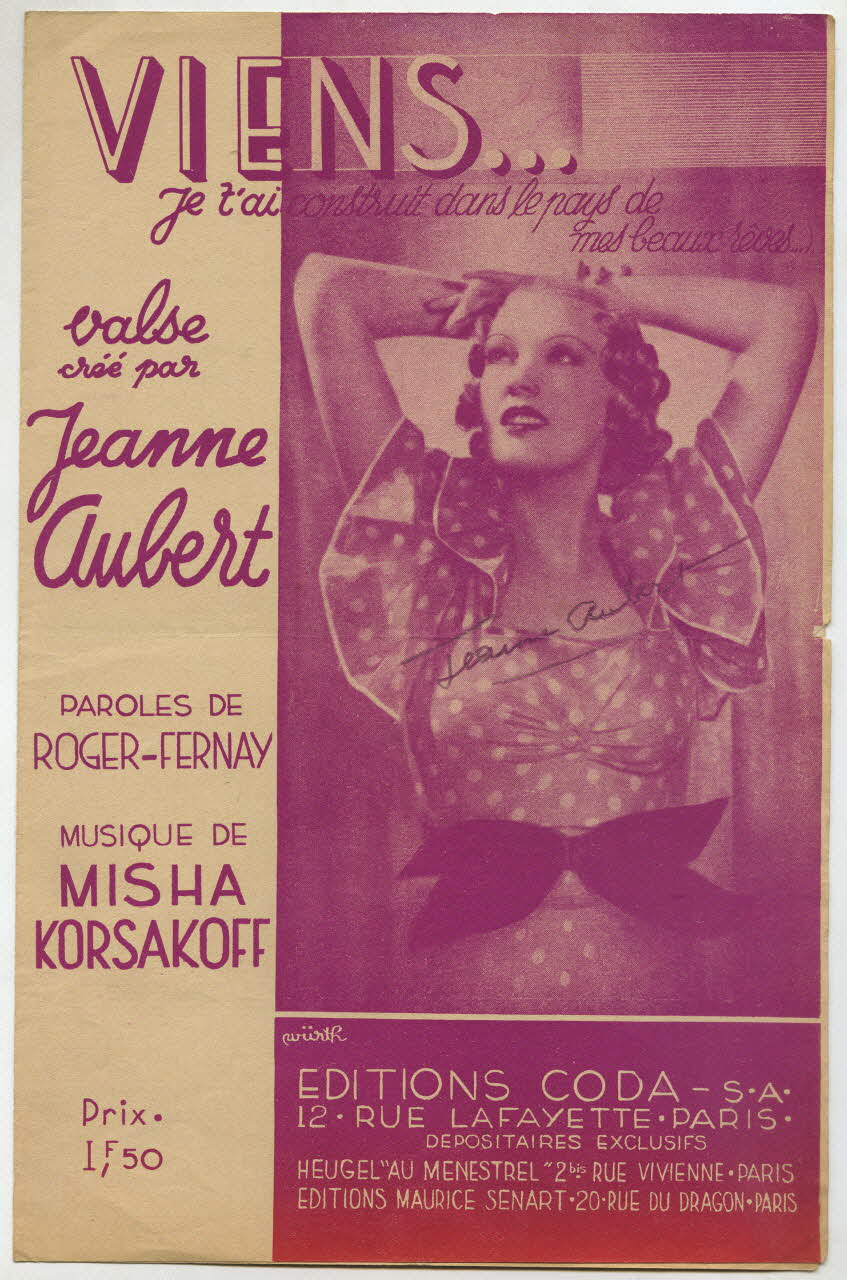 chanson petit format 1965.187.21 Photo