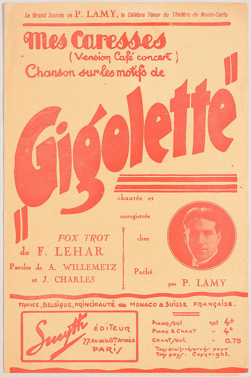 chanson petit format 1965.187.63 Photo