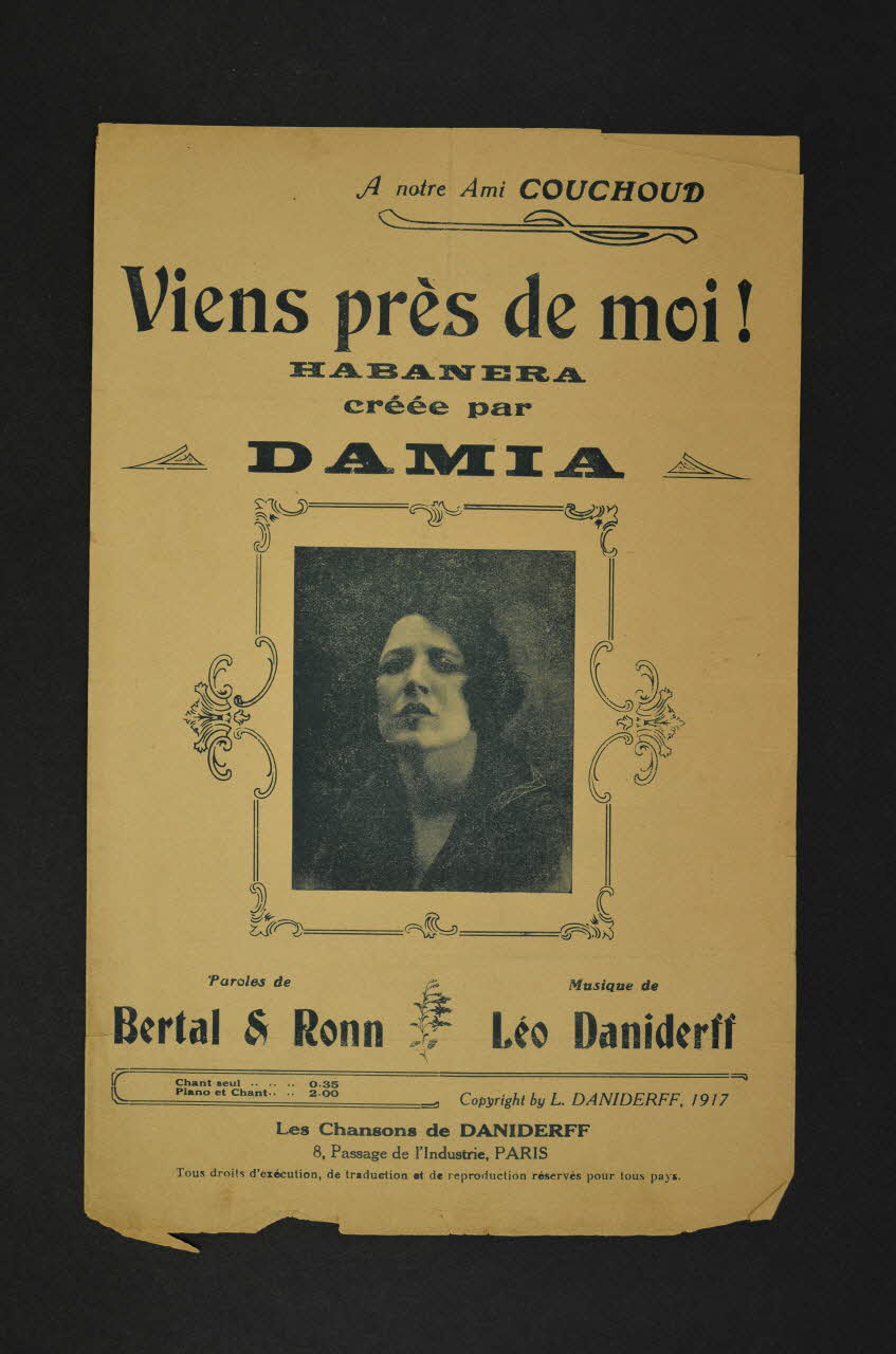 partition de musique petit format 1967.178.2 Photo Mucem