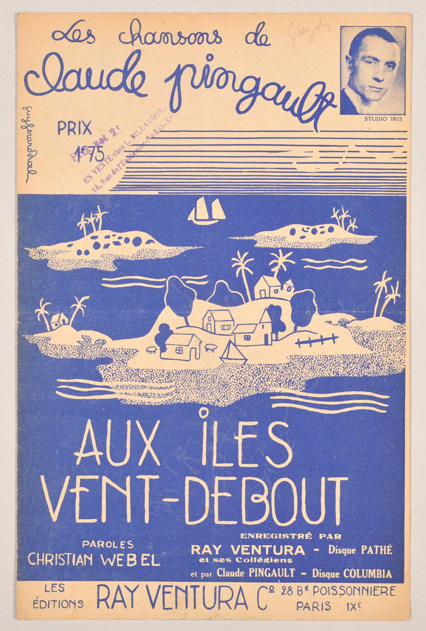 Christian Webel ; Claude Pingault ; Ray Ventura chanson petit format 1936 1966.121.192 Photo