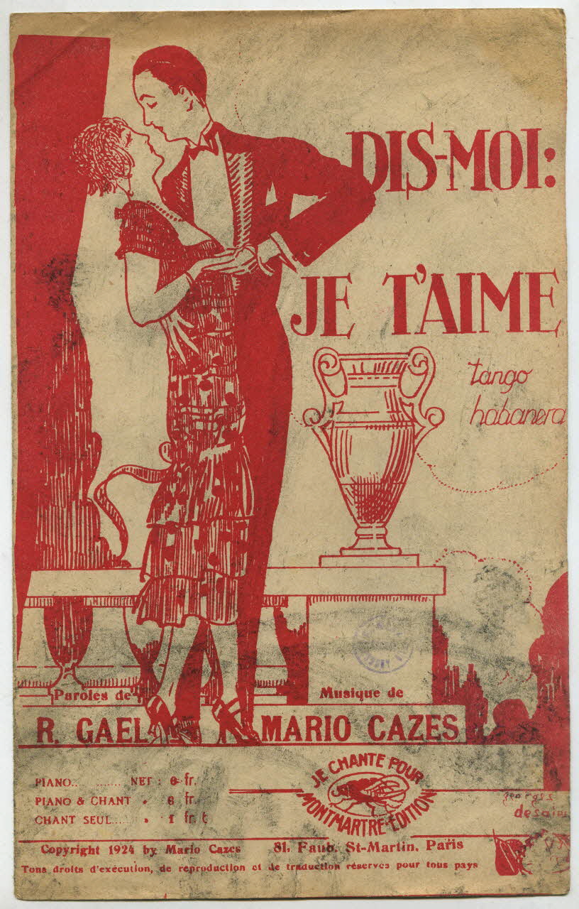 Roland GaëL ; Mario Cazes chanson petit format 1924 1966.121.50 Photo