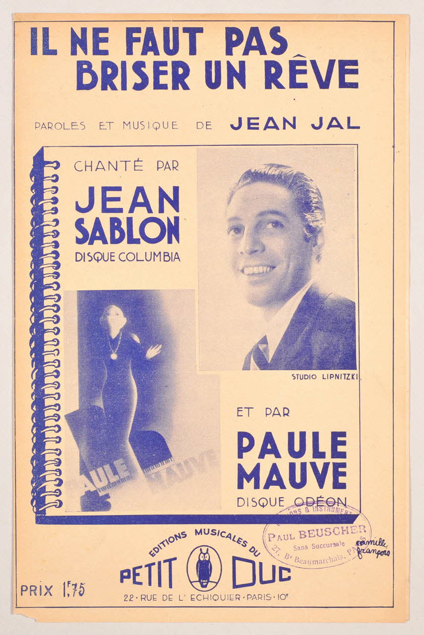 chanson petit format 1966.121.70 Photo