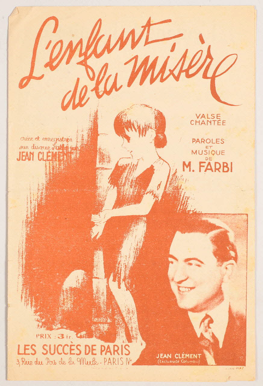 M. Farbi ; Jean Clément ; Les Succès De Paris; chanson petit format 1937 1966.122.3 Photo