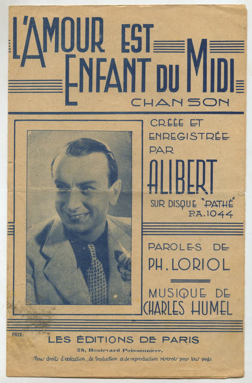 chanson petit format 1966.122.31 Photo