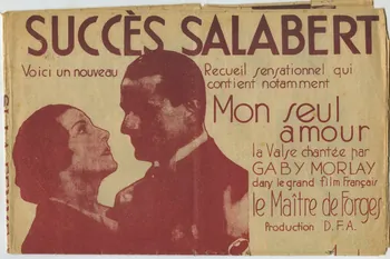 Lucien Boyer ; Learsi ; AloïS Melichar ; Charles-Louis Pothier ; Henri Verdun ; Fernand Rivers ; Franz Grothe ; Jacques Bousquet ; Gaby Morlay ; Henri Alibert ; Henri Garat ; Mistinguett ; Jack Payne ; Francis F. Salabert partition de musique Valse tendre... Valse blonde 1933 1966.122.45 Photo