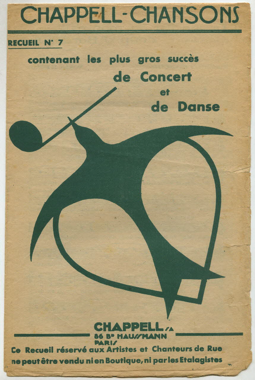 Camille François ; Wal Berg ; Jane Bos ; Paul Mayé ; Marc Hély ; Chappell; musique petit format 1932 1966.122.8 Photo