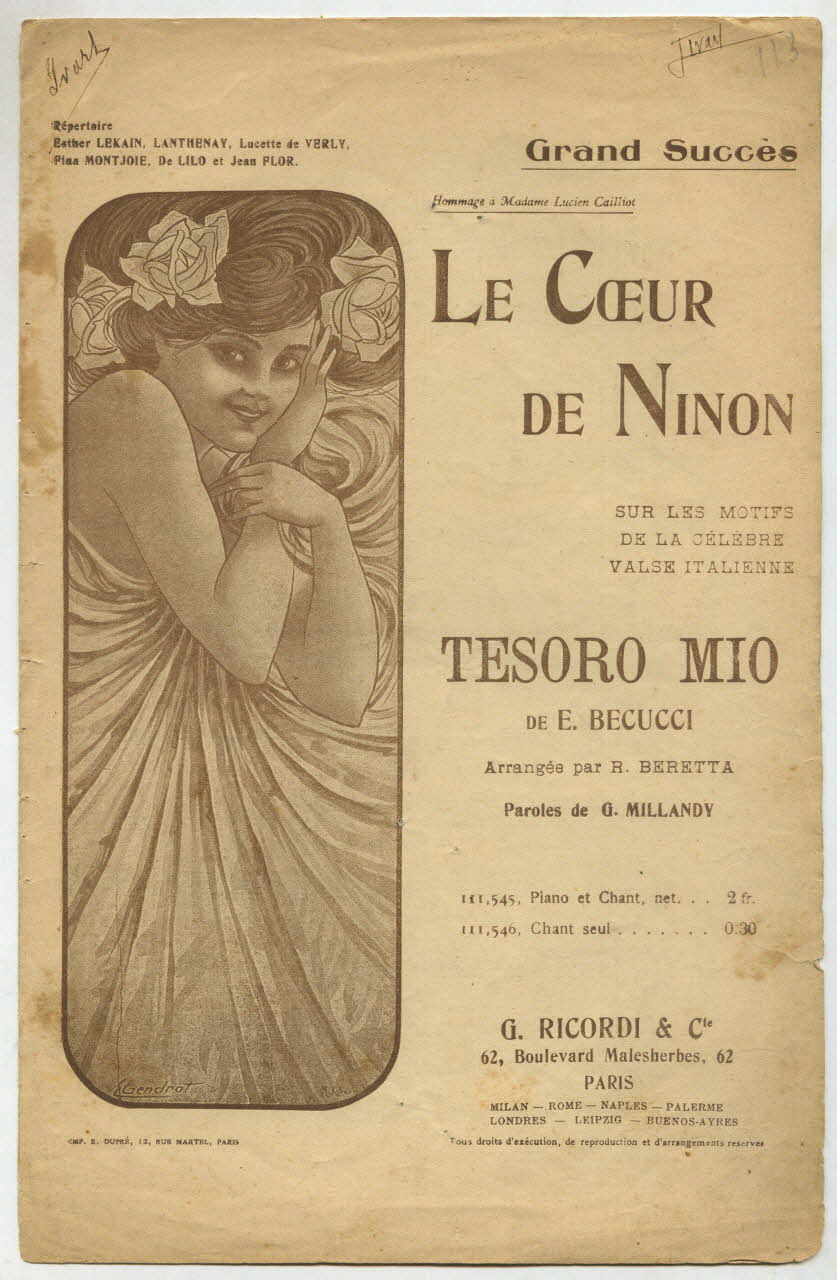 chanson petit format 1966.123.28 Photo