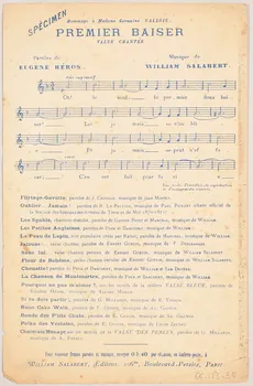 chanson petit format 1966.123.35 Photo