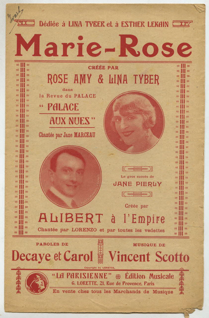 chanson petit format 1966.123.58 Photo