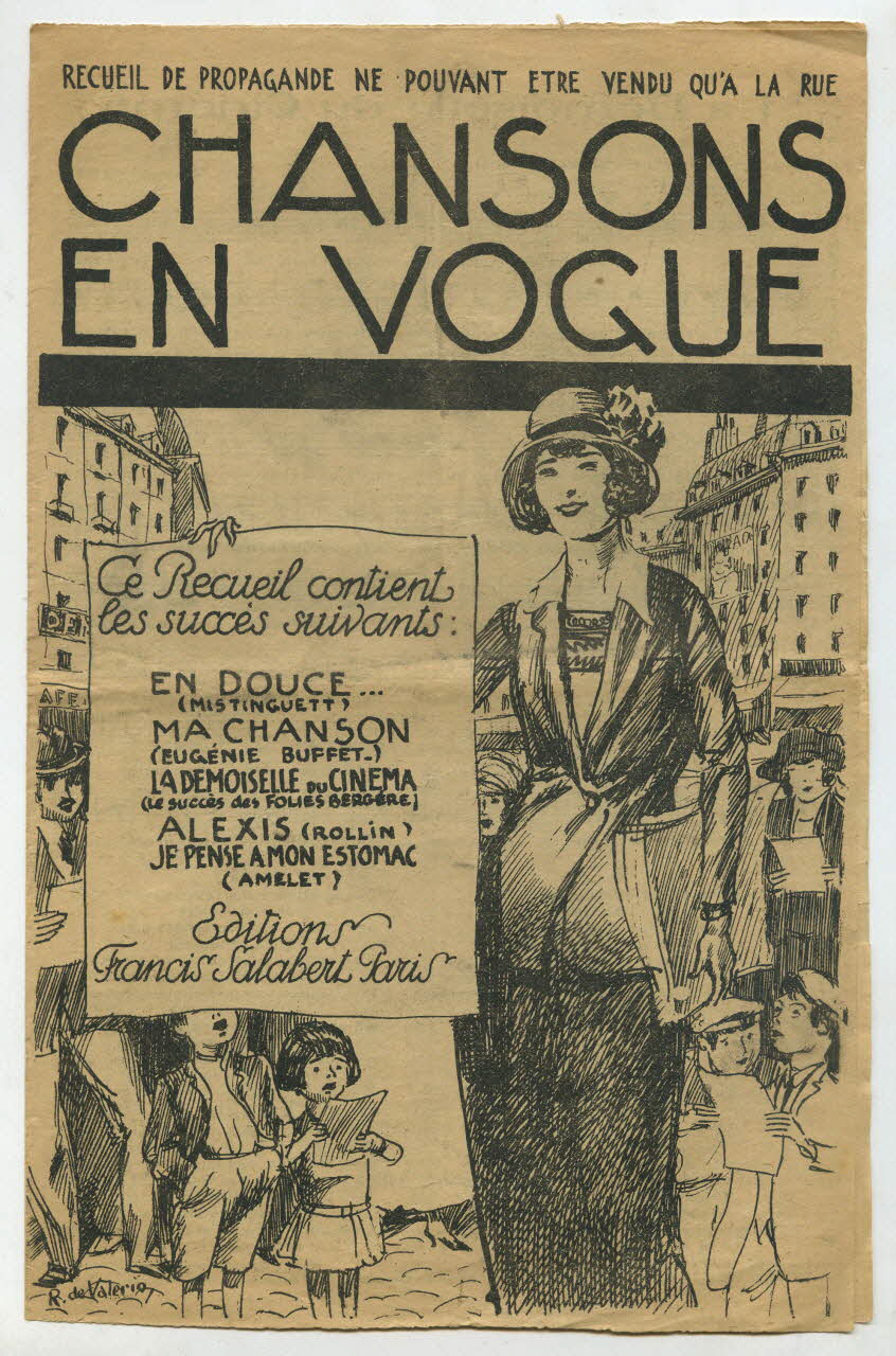Louis Lemarchand ; René Nazelles ; Joseph Szulc ; Francis F. Salabert ; Vallaz ; R Valério De chanson petit format Île-de-France, France 1922 1966.127.11 Photo