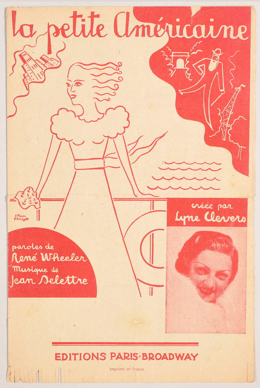 René Wheeler ; Jean Delettre ; Lyne Clevers ; Paris Broadway chanson petit format 1938 1966.131.10 Photo