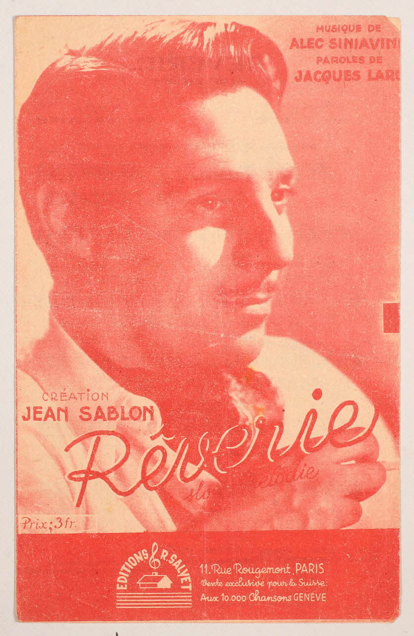 Jacques Larue ; Alec Siniavine ; Jean Sablon ; Robert Salvet chanson petit format Île-de-France, France 1944 1966.131.103 Photo
