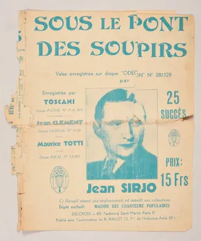 chanson partition de musique 1966.131.104 Photo