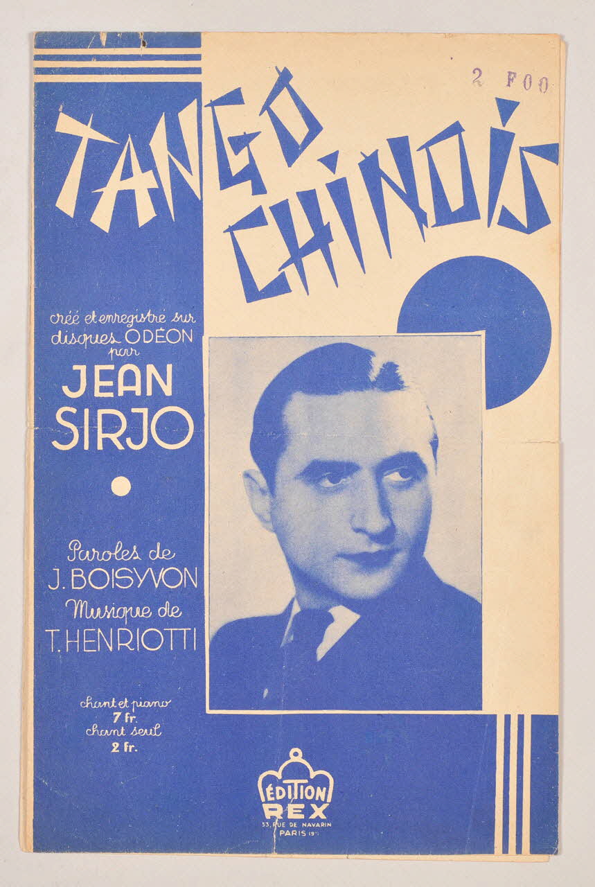 T. Henriotti ; Jacqueline Boisyvon ; Jean Sirjo ; Rex chanson petit format Île-de-France, France 1937 1966.131.105 Photo