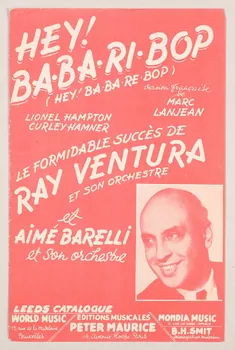 Curley Hamner ; Lionel Hampton ; Marc Lanjean ; Ray Ventura ; Aimé Barelli ; Peter Maurice chanson petit format Île-de-France, France 1947 1966.131.116 Photo