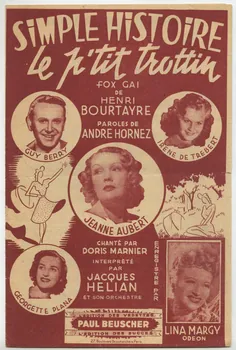 André Hornez ; Henri Bourtayre ; Doris Marinier ; Jacques Hélian ; Paul Beuscher chanson petit format Île-de-France, France 1946 1966.131.138  Photo
