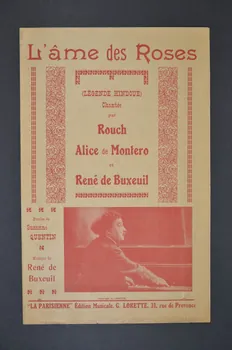 Suzanne Quentin ; René De Buxeuil ; Rouch ; Alice De Montero ; G. Lorette chanson petit format 1924 1967.178.22  Photo Mucem