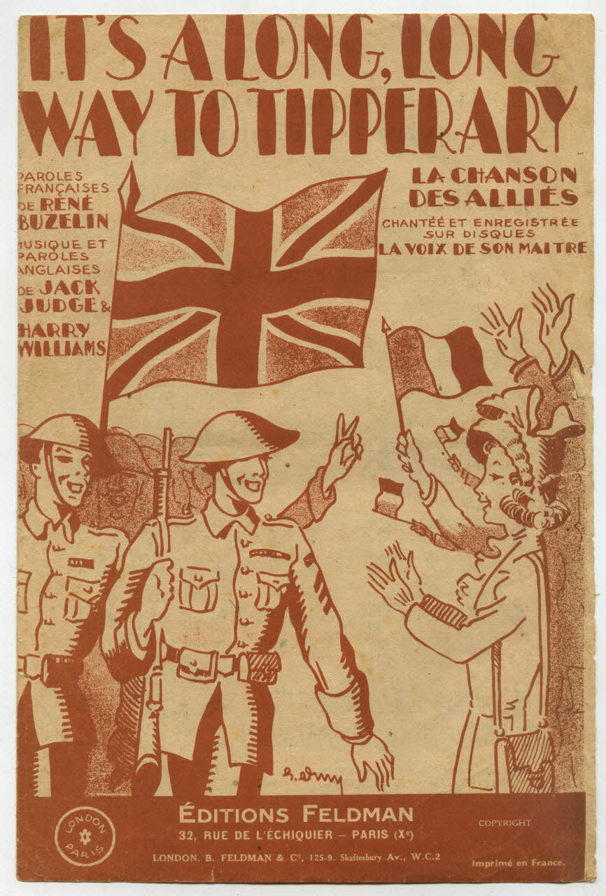 Harry Williams ; Jack Judge ; René Buzelin ; Feldman chanson petit format Île-de-France, France 1939 1966.131.14 Photo