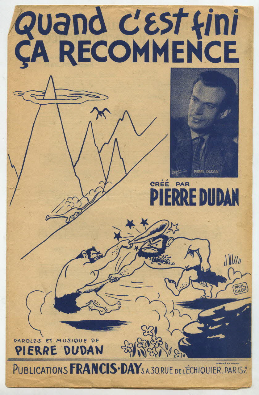 Pierre Dudan ; Francis Day chanson petit format Île-de-France, France 1942 1966.131.17 Photo