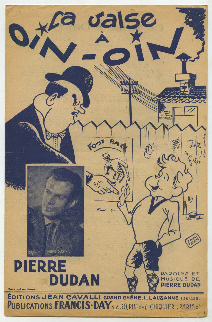 Pierre Dudan ; Jean Cavalli ; Francis-Day; chanson petit format 1942 1966.131.20 Photo