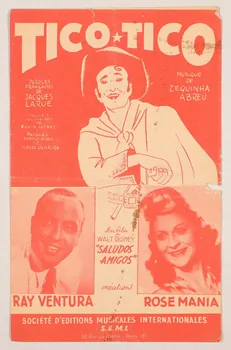 Jacques Larue ; Zequinha de Abreu ; Ray Ventura ; Rose Mania ; S.E.M.I; chanson petit format Île-de-France, France 1945 1966.131.30 Photo