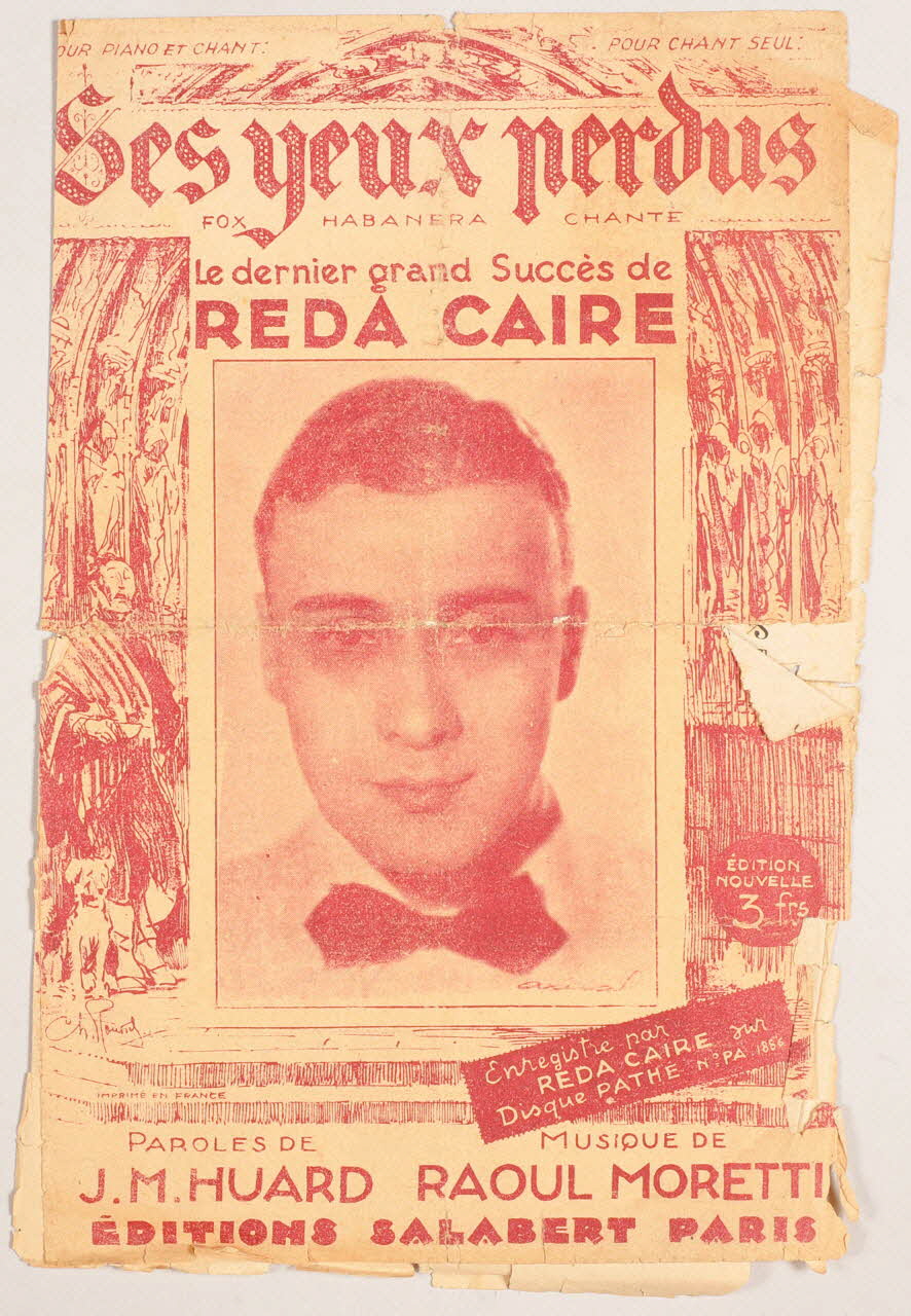 Jean-Marie Huard ; Raoul Moretti ; Reda Caire ; Salabert chanson petit format Île-de-France, France 1939 1966.131.40 Photo