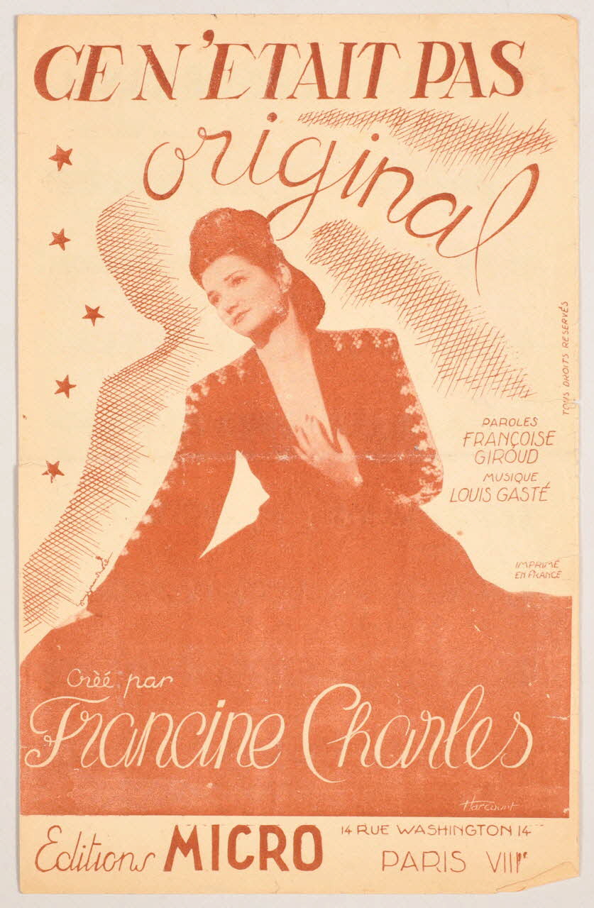 chanson petit format 1966.131.43 Photo