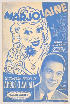 Jacques Plante ; Louiguy ; André Claveau ; Paul Beuscher chanson petit format Île-de-France, France 1943 1966.131.48 Photo