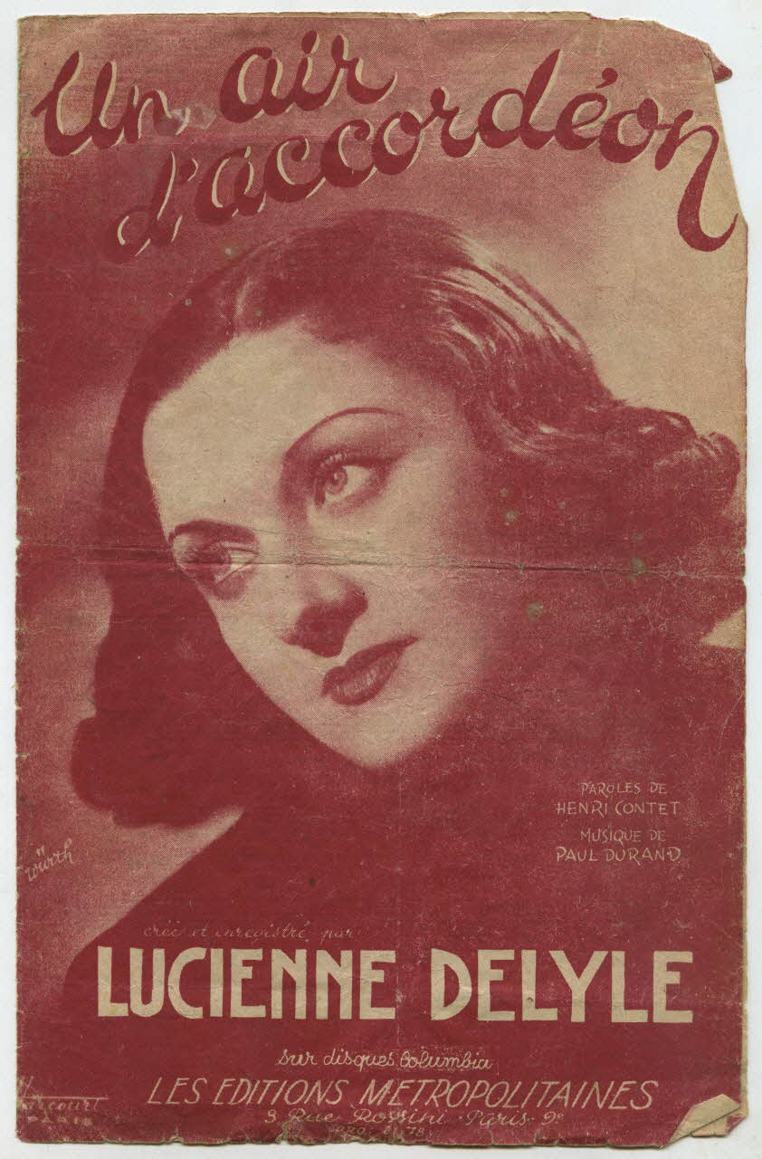 Paul Durand ; Henri Contet ; Charlotte Dauvia ; Laroche, (S.A.); ; Les Editions Métropolitaines; partition de musique petit format Île-de-France, France 1945 1966.131.54 Photo