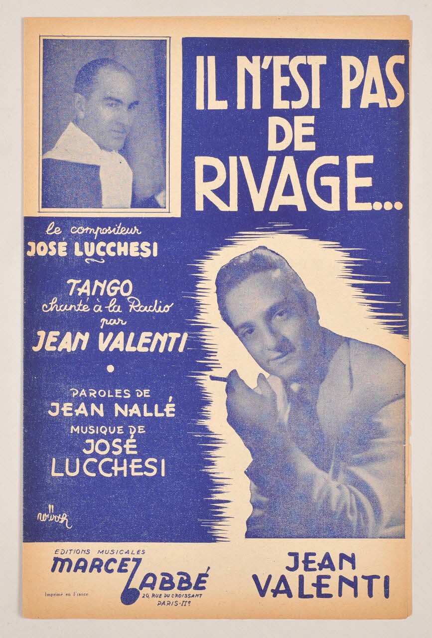 Jean Nallé ; José Lucchesi ; Jean Valenti ; Labbé chanson petit format Île-de-France, France 1946 1966.132.18 Photo