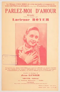 Jean Lenoir ; Lucienne Boyer ; Smyth chanson petit format Île-de-France, France 1930 1966.135.26  Photo