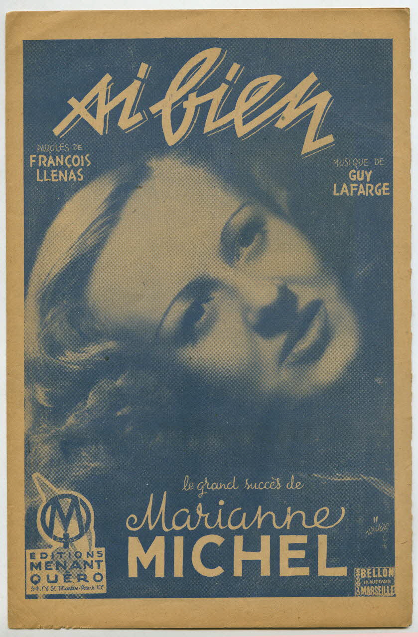 François Llenas ; Roger Lafarge ; Marianne Michel ; Menant-Quéro; chanson petit format Île-de-France, France 1945 1966.138.22 Photo