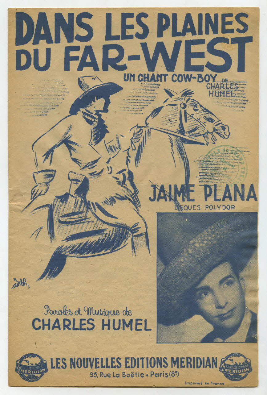 Charles Humel ; Jaime Plana ; La Lyre; ; Méridian, Les Nouvelles éditions; chanson petit format Île-de-France, France 1945 1966.138.24 Photo