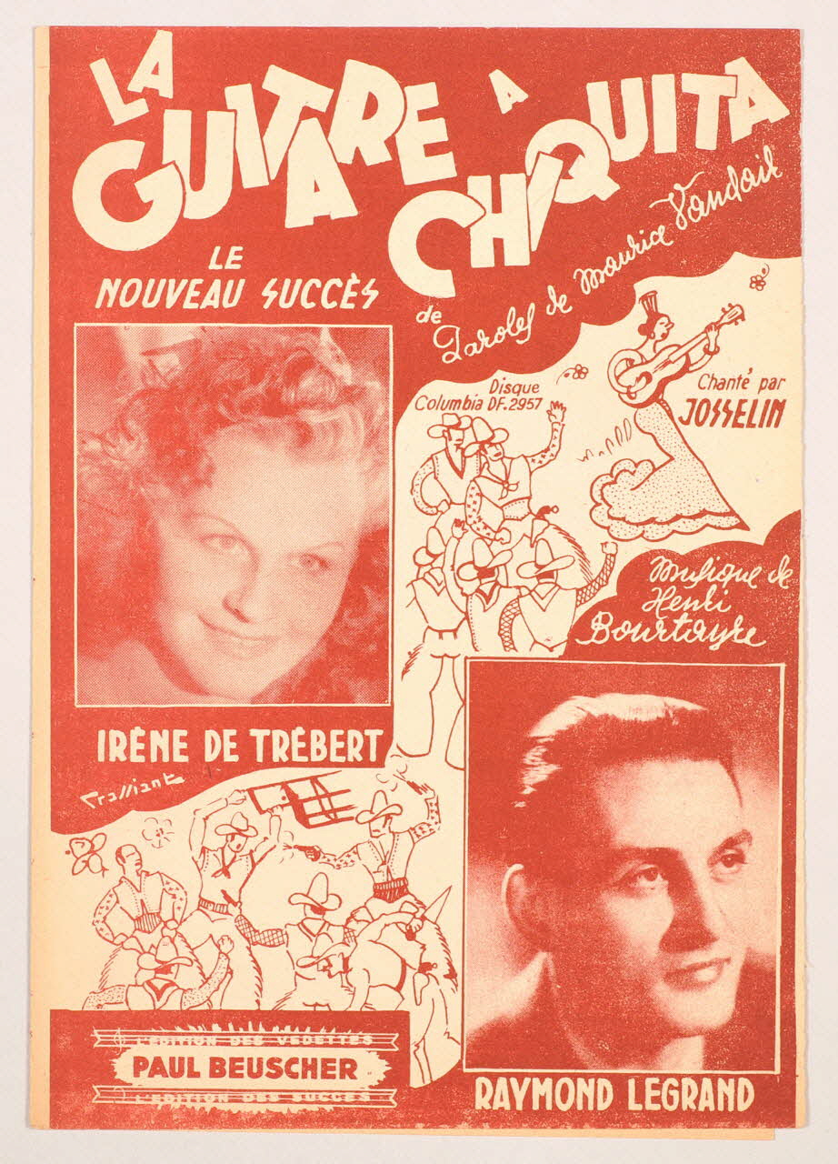 Maurice Vandair ; Henri Bourtayre ; Irène De Trébert ; Raymond Legrand ; Paul Beuscher chanson petit format Île-de-France, France 1944 1966.138.27 Photo