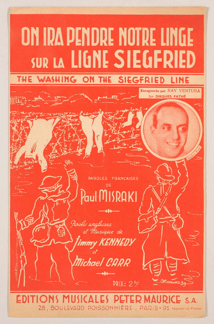 Michael Carr ; Jimmy Kennedy ; Paul Misraki ; Ray Ventura ; Peter Maurice chanson petit format Île-de-France, France 1939 1966.138.30 Photo