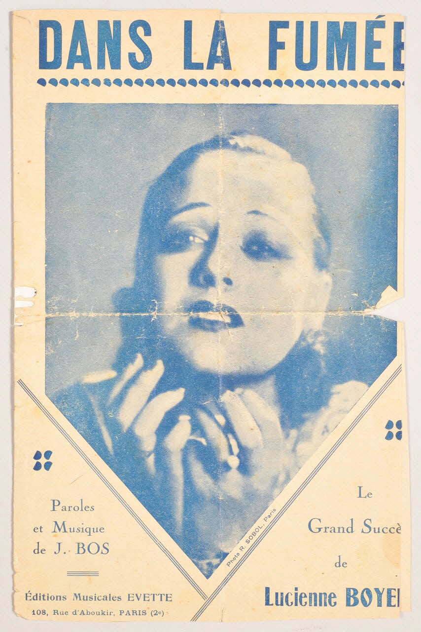 Jane Bos ; Lucienne Boyer ; Editions Musicales Evette; ; Ruben Sobol chanson petit format Île-de-France, France 1929 1966.142.7 Photo