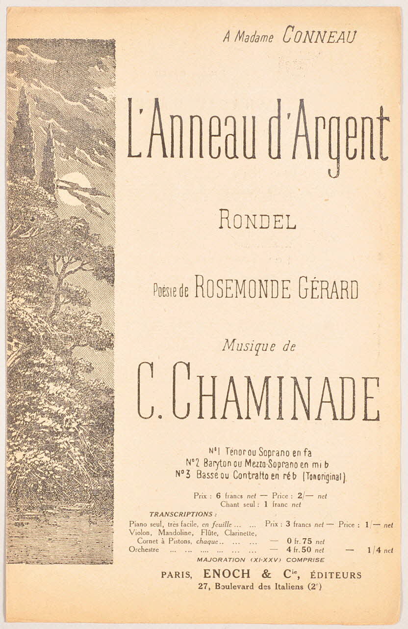 chanson petit format 1966.143.12 Photo