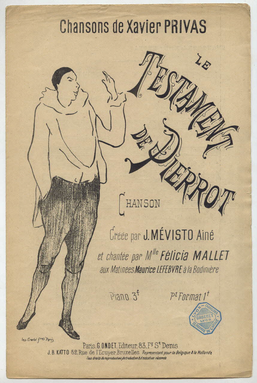 chanson petit format 1966.143.22 Photo