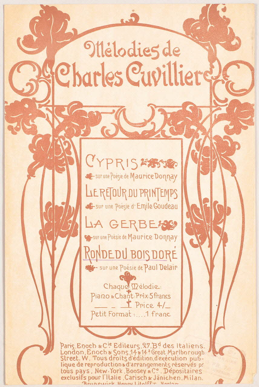 chanson petit format 1966.143.29 Photo