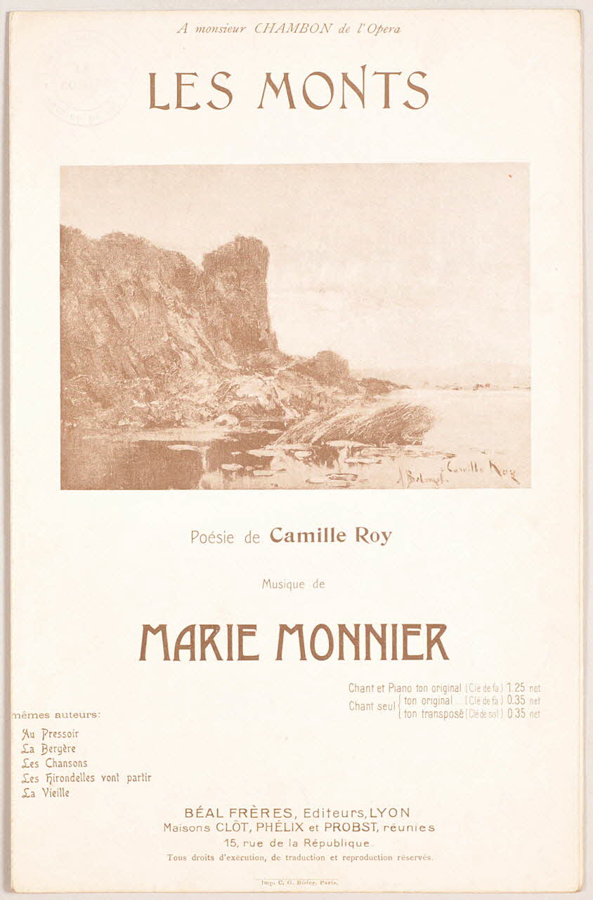 chanson petit format 1966.143.4 Photo