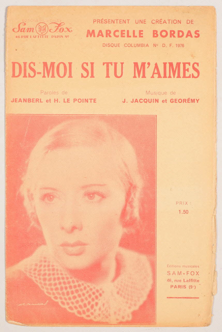 chanson petit format 1966.144.102 Photo