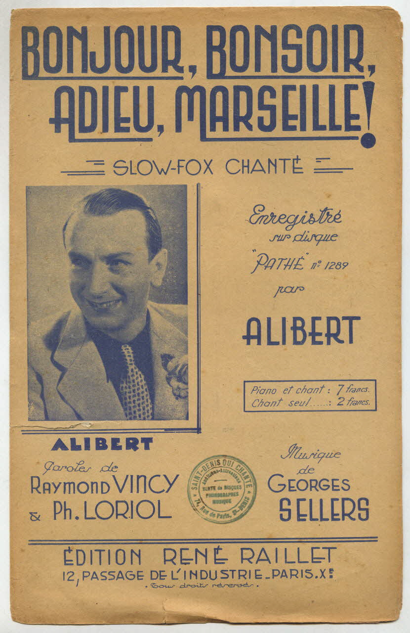 chanson petit format 1966.144.14 Photo