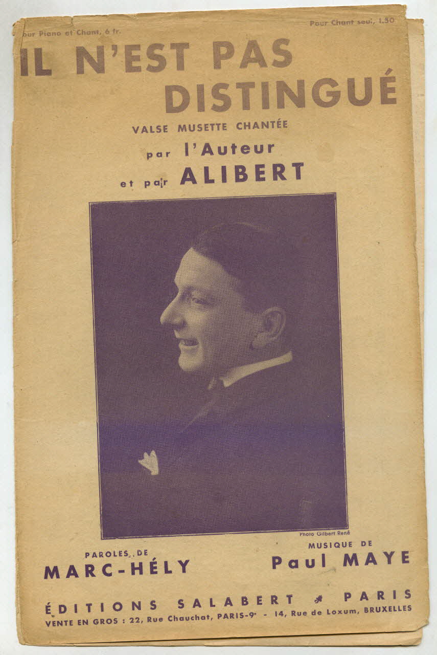 chanson petit format 1966.144.20 Photo