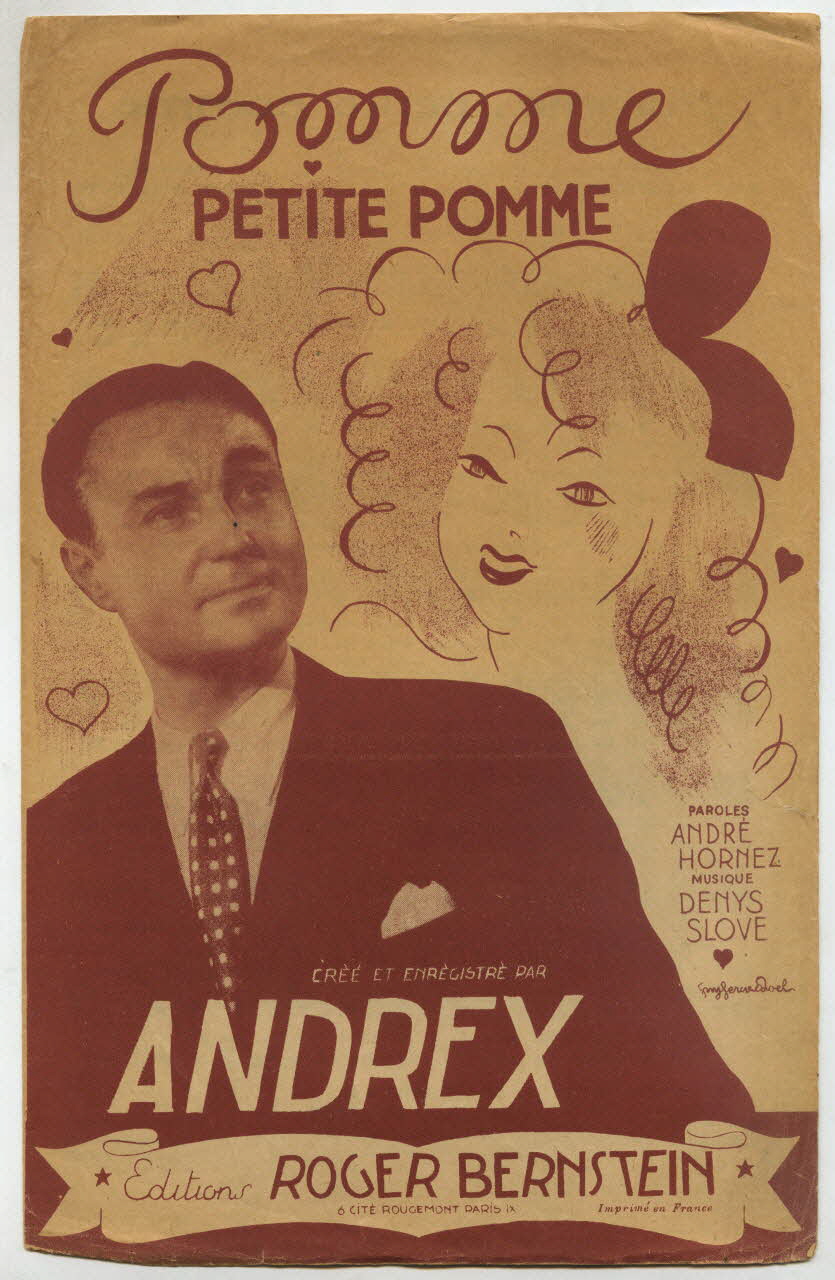 André Hornez ; Denys Slove ; Andrex ; Roger Bernstein chanson petit format Île-de-France, France 1945 1966.144.31 Photo