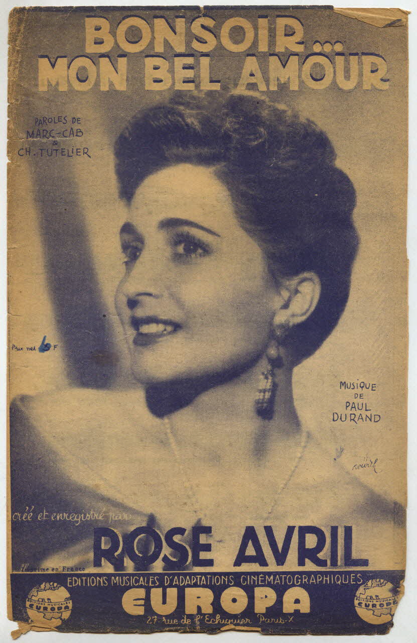 chanson petit format 1966.144.42 Photo