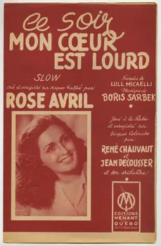 chanson petit format 1966.144.44  Photo